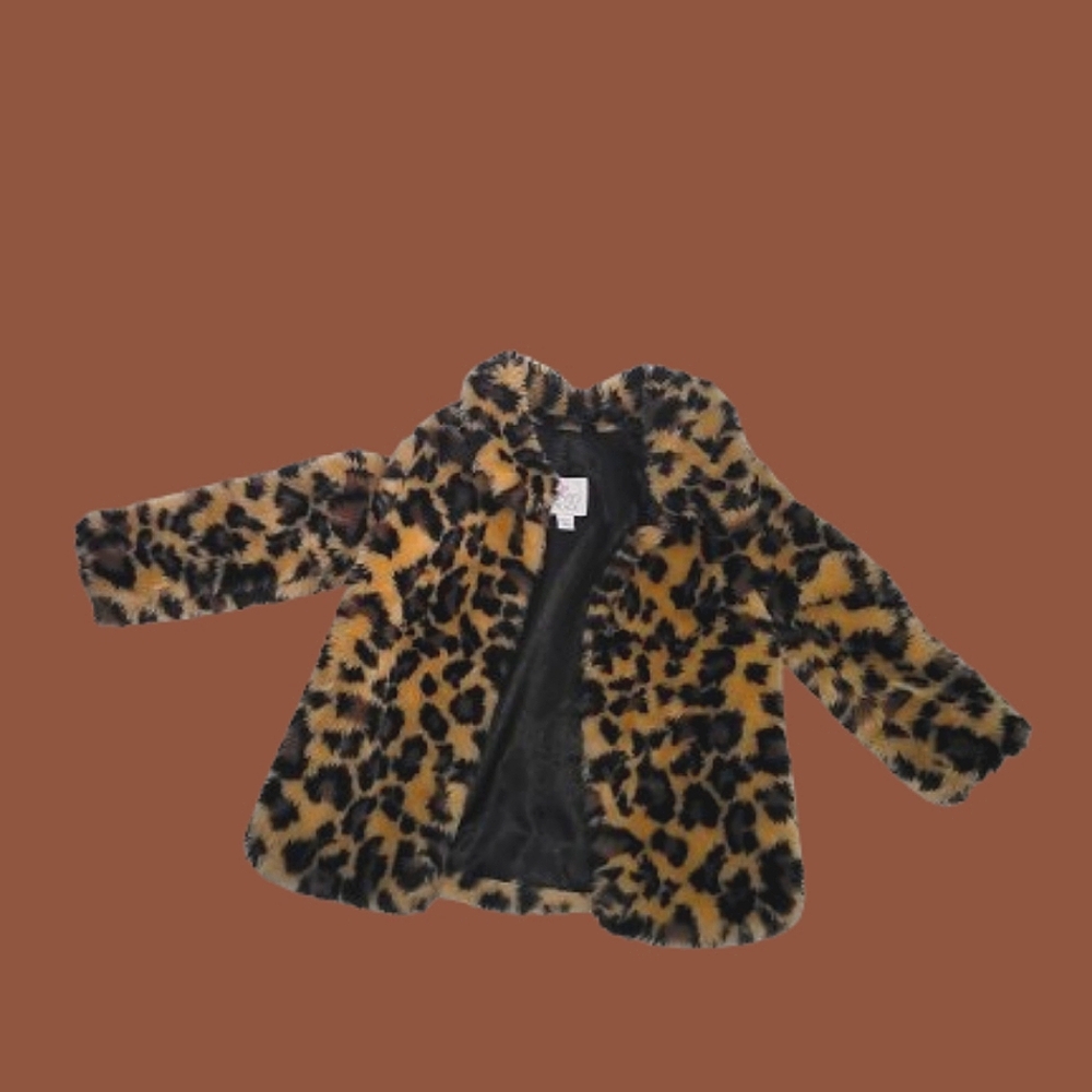 Fluffy brown and black jacket/sweater